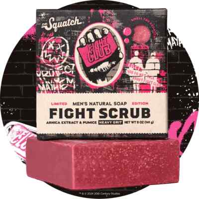 Dr Squatch Soap Fight Scrub - Fight Club - Limited Edition Heavy Grit