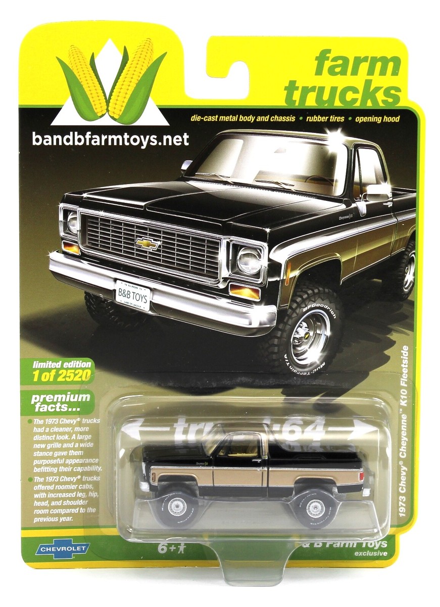 2022 AUTO WORLD 1:64 *B&B EX* Black & Gold 1973 Chevy Cheyenne K10
