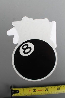 STUSSY Clothing Graffiti Black White Eight 8-Ball Stu1 Vintage