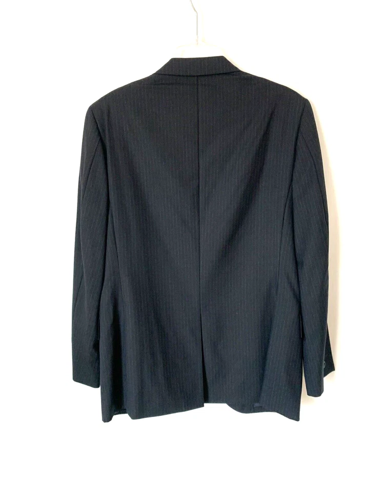 J. Crew Aldridge Jacket Loro Piana Super 120 Black chalk pinstripe 38s Jacket - Image 2 of 4