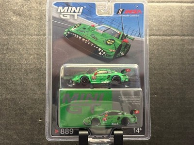1/64 MINI GT PORSCHE 911 GT3 R#77 2024 IMSA DAYTONA 24 HOURS GTD PRO 2ND PLACE