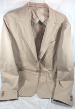 Pal Zileri Lab Men's Cotton 2-Button Sports Coat Blazer - Tan Size EU50 US 40