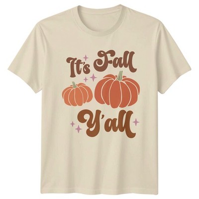 Its Fall Yall Damen T-Shirt Boho Saisonal Herbst Herbst Geschenk für Sie