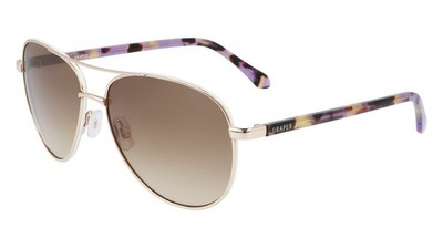 Draper James DJ 7025 Gold 717 Size 57 Sunglasses