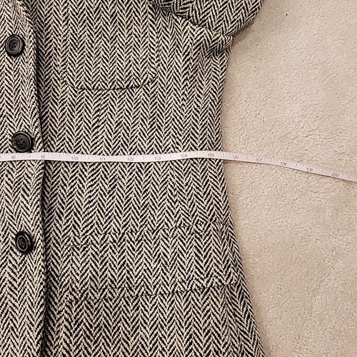 Ralph Lauren Wool Blazer Herringbone Jacket Grey Gray Equestrian Italy S Women - Picture 11 of 16