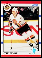 Jyrki Lumme, 1990-91 Score American, #132, Vancouver Canucks, RC