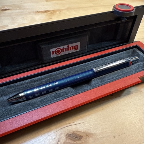 Rotring Jazz Green Capless Ballpoint Pen -Made In Germany - Preowned - Picture 5 of 11