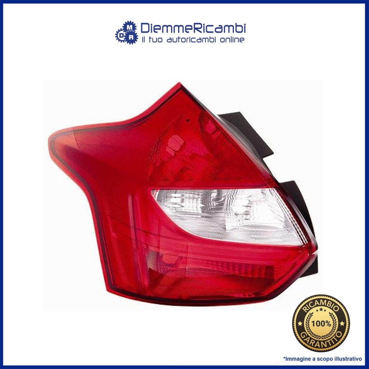 Portalampada Posteriore Per Ford Focus 2005-2013 - Sostituzione OEM 1345075 4M5A-13K370-BA, Grigio ABS - Foto 12