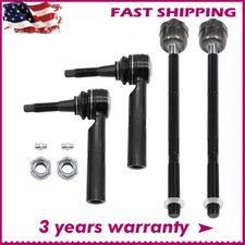 For Chevy Tahoe Suburban Silverado Sierra 1500 Yukon Front Inner Outer Tie Rods