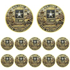 Moneda Desafío 250 Aniversario Ejército de Estados Unidos 10 Piezas Veterano Militar Medalla