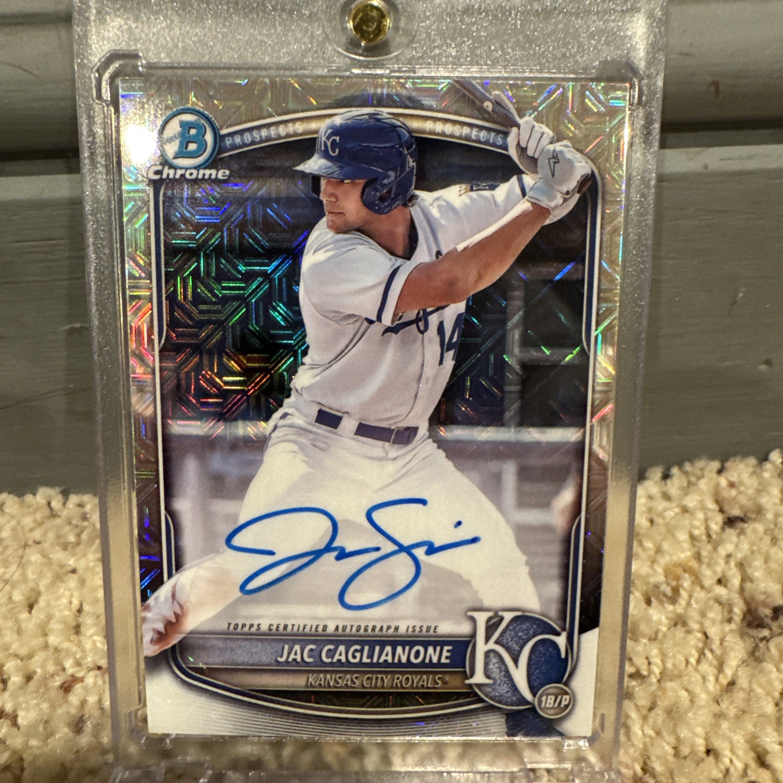 2025 Bowman  Chrome Prospect Mega Box Autographs Jac Caglianone #BMA-JC (AU, RC)