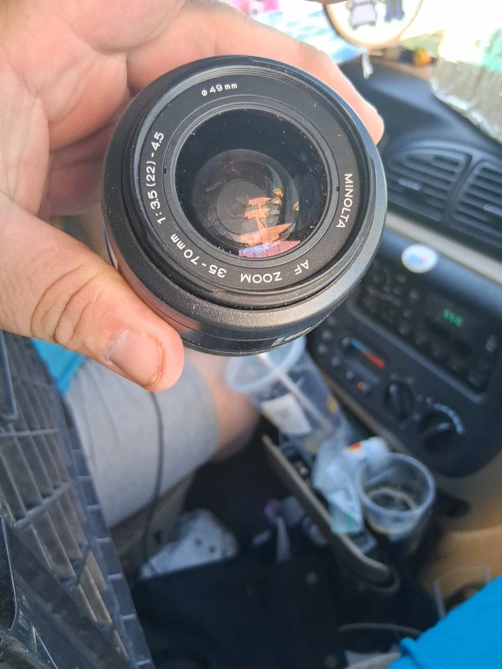 Lente Minolta AF Zoom 35-70 mm f/3,5 (22)-4,5 montura MD/tipo excelente5 de Japón Foto 3 de 4