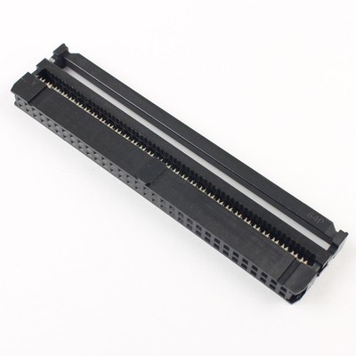 1Pcs Black 2.54mm Pitch 2x32 Pin 64 Pin IDC Female Header Cable Connector FC-64 