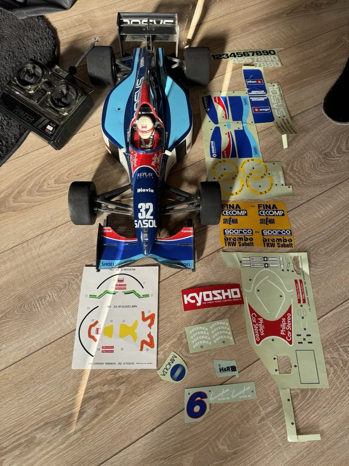 Kyosho RC 1:8   F1  Corporation Jordan-Yamaha 192 Elektro  rare vintage  - Bild 2 von 4