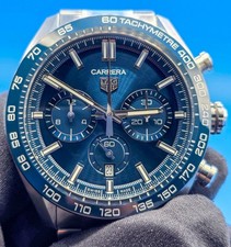 Tag Heuer Carrera Chronograph 44mm Blue CBN2A1A Excellent Condition Full Set 2