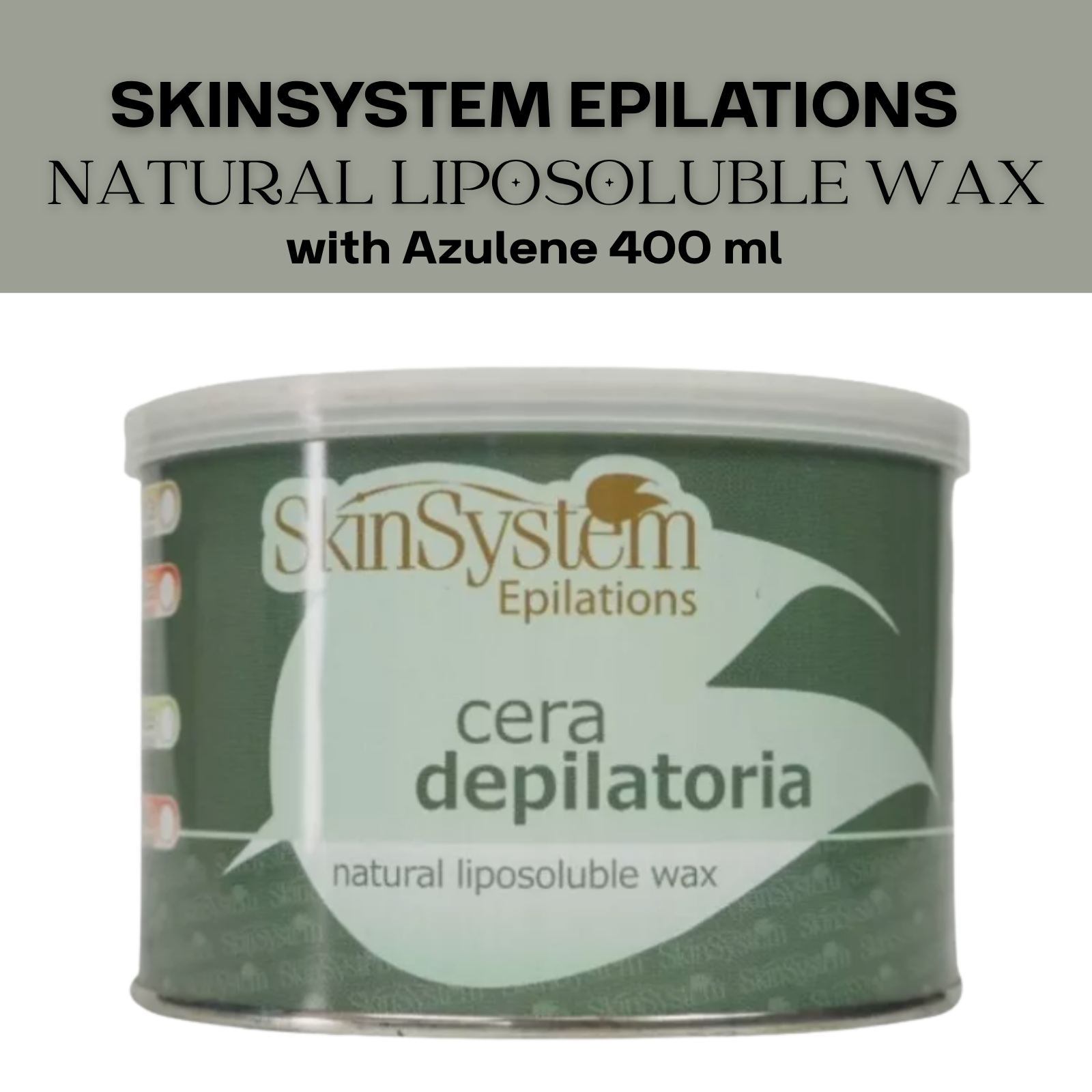 SKIN SYSTEM Epilations Liposoluble  Wax Azulene 400 ml