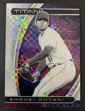 2021 Chronicles Titan - Shohei Ohtani #6 Checked Prizm Holo Xfractor Parallel