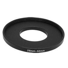 Cameta Black Aluminum 28mm-52mm Filter Adapter Ring