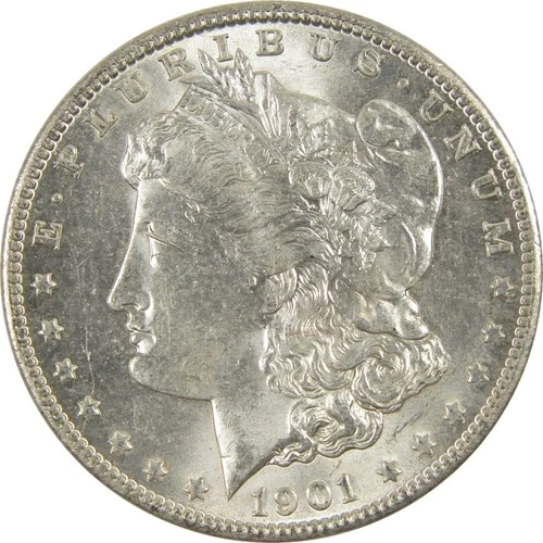 1901 O Morgan Dollar CH AU Choice About Uncirculated Silver $1 Coin