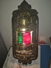 Vintage 1970s Stroh's Beer Sign Lighted Nautical  Lantern Bar Light Man Cave