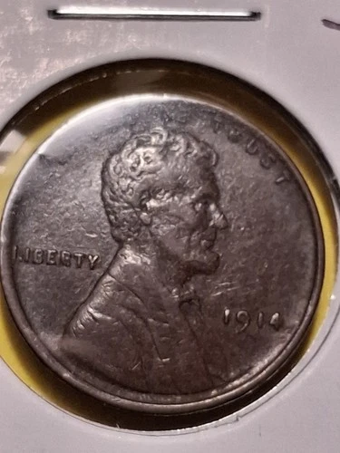 1914-P LINCOLN CENT. AU CONDITION. NICE. WELL STRUCK.