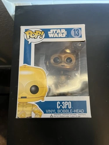 Funko Pop! Star Wars C-3PO #13 Large Font Blue Box 1st Edition