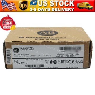 Sealed AB 1769-IM12 SER A CompactLogix 12Pt 240VAC Input Module US Free Tax