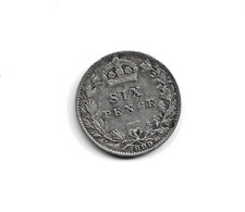 queen victoria coins 1899 SILVER SIXPENCE GOOD CONDITION AS SCAN