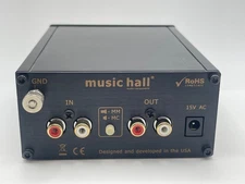 Music Hall PA1.2 Phono Preamplifier – MM/MC Compatible – Audiophile Phono Amp