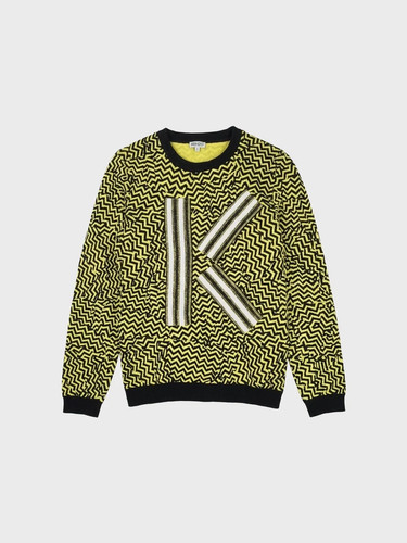 Kenzo, Vintage KENZO Maglione Donna Tg. S Yellow/Black