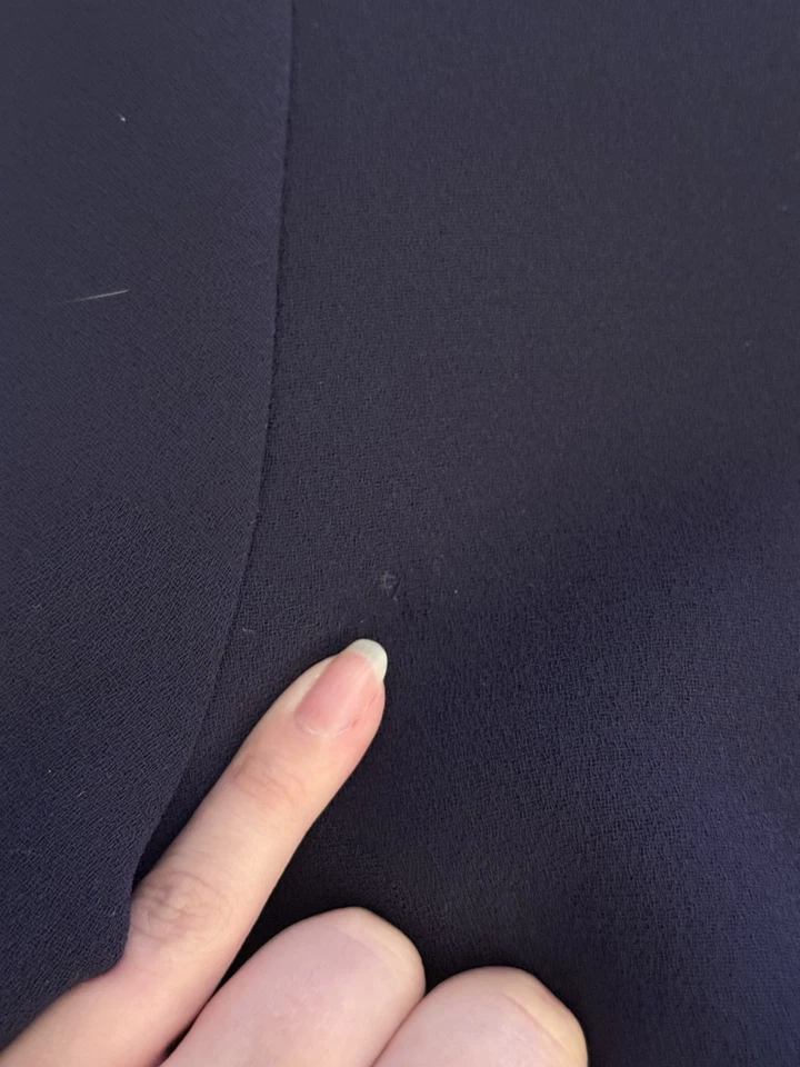 Mini Vestido Tallado Mod Berenjena Púrpura Talla 38 Pequeño Estilo Era Espacial Abotonado Foto 4 de 4