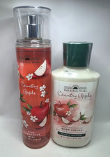 BATH AND BODY WORKS COUNTRY APPLE BODY MIST  LOTION 8 FL OZ EACH