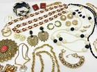 Vintage Estate 80's Bold Mixed Costume Jewelry Lot Oversized Belt Buckle Lucite