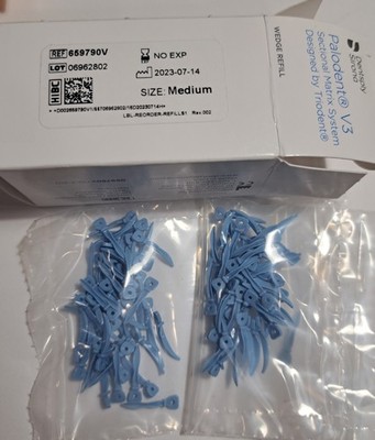100 Dentsply Sirona Palodent V3 Wedges, MEDIUM, New, Made in USA