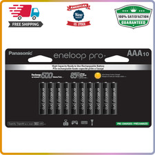 Panasonic Eneloop Pro AAA NiMH Rechargeable Batteries 10-Pack High Capacity