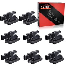 Set of 8 Ignition Coil Pack Compatible with Chevy Silverado, Avalanche, 8 Pcs