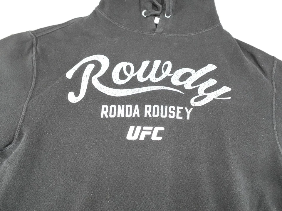 Толстовка с капюшоном мужская Ronda Rousey UFC маленькая черная Reebok MMA боевой пуловер толстовка - Изображение 3 из 4