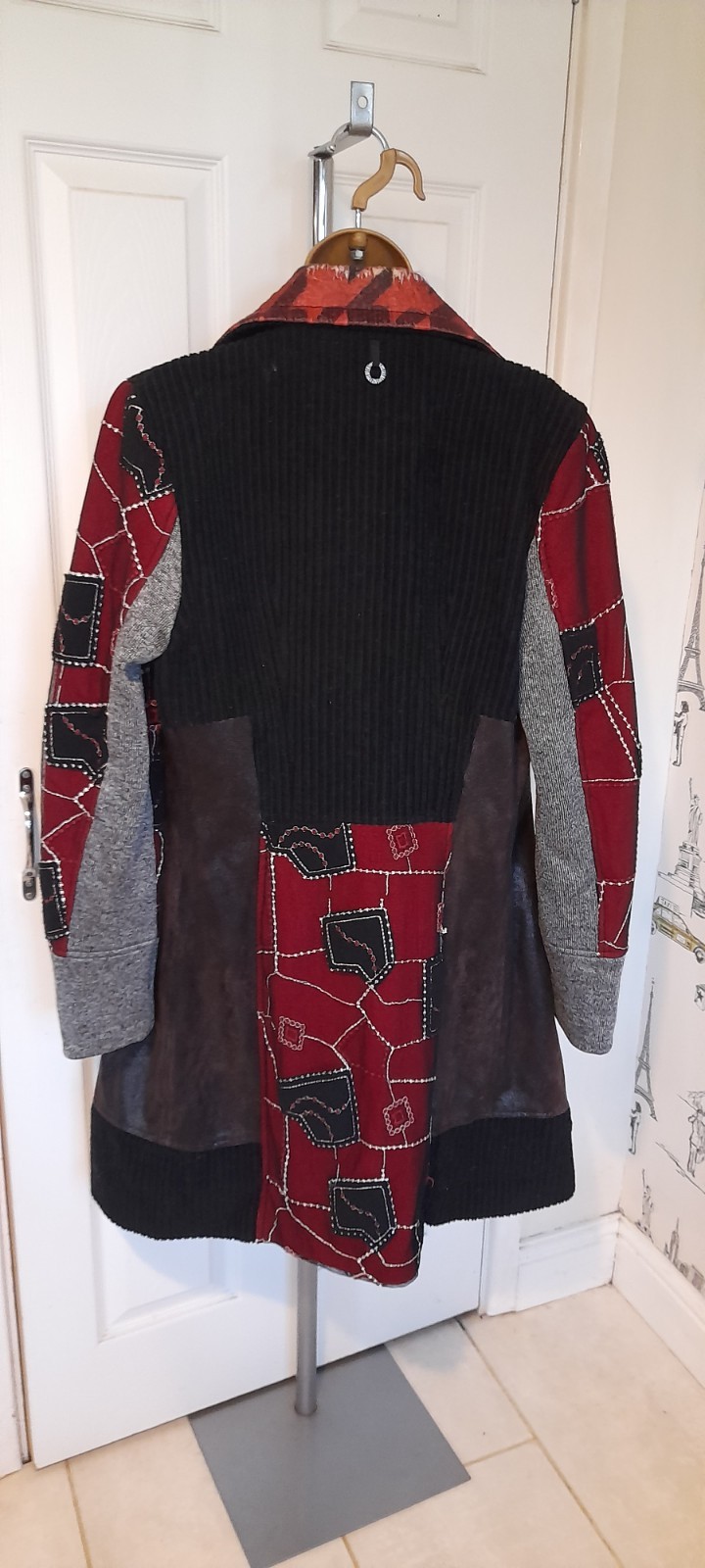 Save The Queen Mesh Patchwork Trench Boho Vintage… - image 4