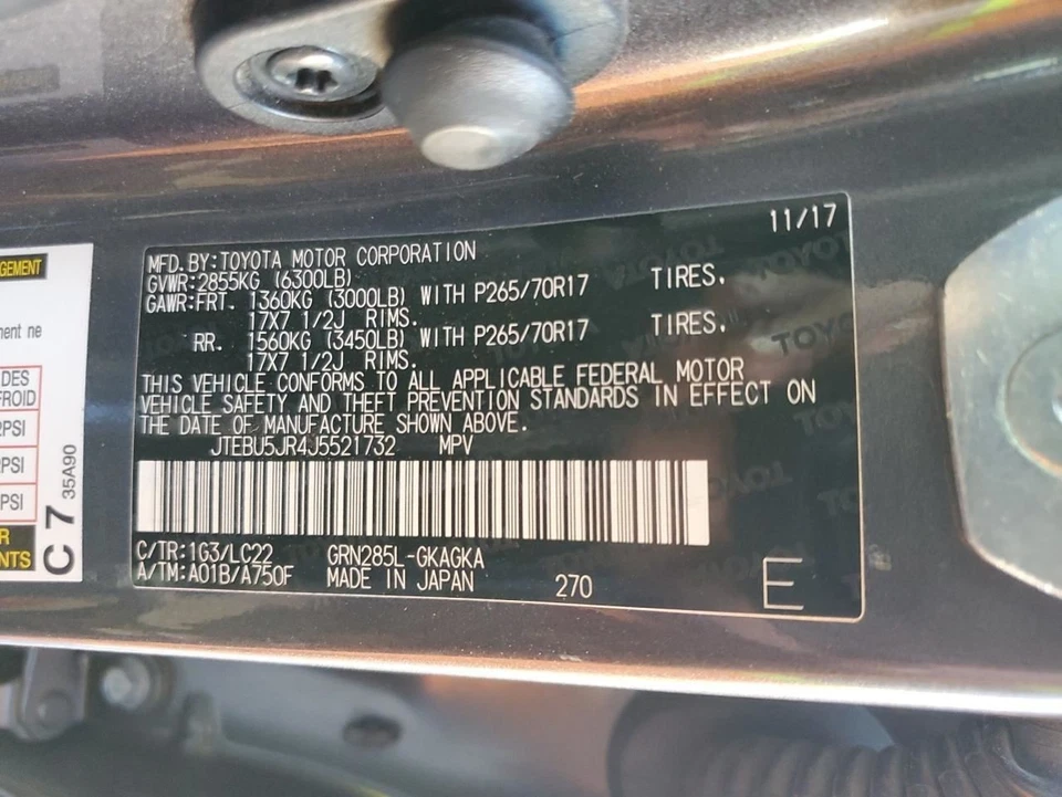 Cámara de visión trasera maletero/portón trasero compatible con 14-23 4 RUNNER 2509042 Foto 4 de 4