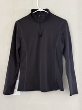 Spyder Active Women's Fleece Half Zip Printed Pullover, Black, Size M