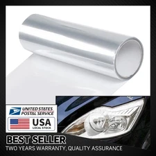 12"x71" CarHeadlight Tint Clear Vinyl Wrap Tail Light Protector Film Transparent
