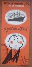 AMERICAN PRESIDENT LINES 1954 Brochure