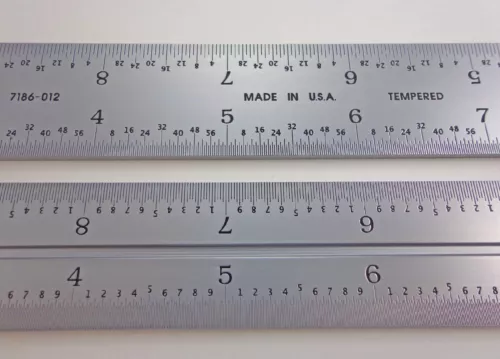 New Combination Square Blade 18" USA PEC "Zero Glare" 16R fits Starrett Mitutoyo