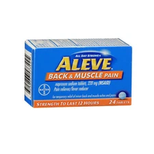 Aleve Back & Muscle Pain  24 Tabs By Bayer