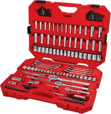 Mechanic Tool Set, 135 Piece, SAE and Metric, Socket Wrench Set