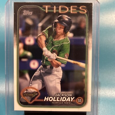 2024 Topps Jackson Holliday Norfolk Tides Jersey 2024 Topps Pro