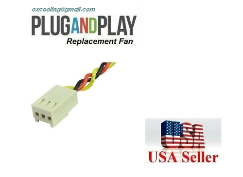 2 ventiladores de repuesto plug-and-play *silenciosos* para Cisco SG350-28P SG250-26P - Imagen 2 de 8