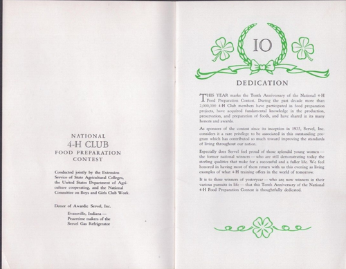Dec 5,1944 National 4-H Club Congress Grand Ballroom Drake Hotel Chicago Program - Picture 2 of 17