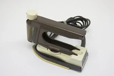 Retro JC Penney Mini Travel Iron Dual Voltage 120V/240V Tested Works 1010 5118