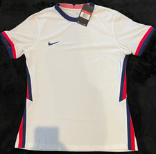 NIKE Womens Soccer Jersey U.S. 2020 Home DryFit  White  - Size L